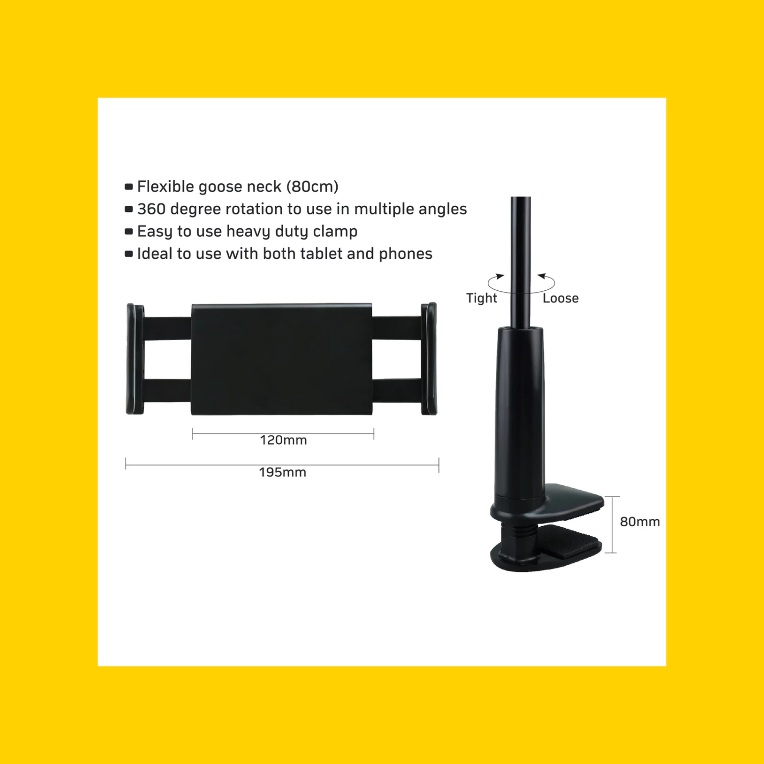 Cheap ๐งจ Australia Only - Antsig Phone And Tablet Holder With Heavy Duty Clamp And Flexible Arm ๐ 2 Cheap ๐งจ Australia Only - Antsig Phone And Tablet Holder With Heavy Duty Clamp And Flexible Arm ๐ - Image 2