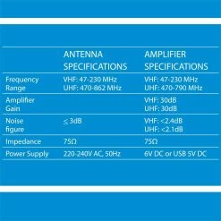 Discount ⭐ Australia Sale - Antsig Flat Panel Indoor VHF/UHF Antenna With External Amplifier Black Gloss ⌛ -Antsig Sales Store 5638943820a64f4480cce50db8ec3cdb