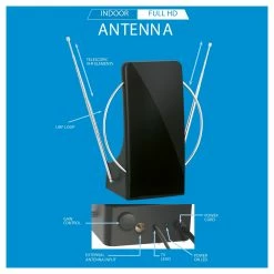 Wholesale 🥰 Australia Sale - Antsig Digital Indoor Amplified Antenna Black 🎁 -Antsig Sales Store 64f8098a39a64e838735cd27cf830123