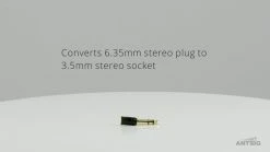 Brand new 😉 Antsig 6.35mm Stereo Plug Adaptor To 3.5mm Stereo Socket Black - To Australia ✨ -Antsig Sales Store 79e67d6777e942c5899f09f21d2a8597