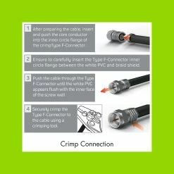 Best deal ❤️ Australia Sale - Antsig F59 Crimp Connector For RG6 Cable Heavy Gauge - 10 Pack ✨ -Antsig Sales Store 8194a90d90b9490e93d275908c9739b9