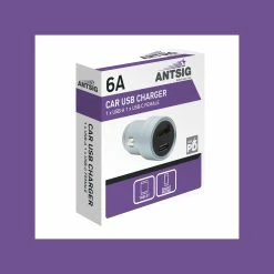 Outlet 😍 Australia Sale - Antsig 1x USB-A And 1 X USB-C With PD Or QC Car Charger White 💯 -Antsig Sales Store 945e85e22169426cab1e81db31f0d455