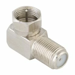 Cheap ๐ฅ Australia Sale - Antsig Right Angle F Connector Adaptor Nickel ๐ฅฐ
