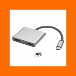Discount 😍 Australia Only - Antsig USB-C To Dual HDMI Adaptor Silver 🎉 -Antsig Sales Store 9dcbcd97cba348fd9e9b32d6efc87a10