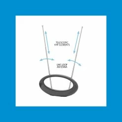 Best reviews of ⌛ Australia Only - Antsig Amplified Oval Indoor Antenna Black 🎉 -Antsig Sales Store d2b91d538fb148fb82907256c72ad7ec