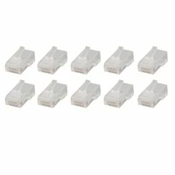 Best Pirce 🤩 Australia Sale - Antsig RJ45 Connectors For CAT5 Cable - 10 Pack Clear 🎁